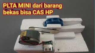 DIY Hydroelectricity  cara membuat PLTA MINI BISA CHARGE HP [upl. by Nitsu]