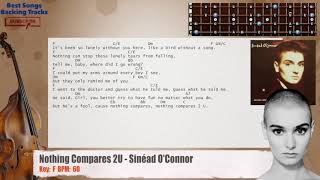 🎻 Nothing Compares To You  Sinéad OConnor Bass Backing Track with chords and lyrics [upl. by Zwart685]