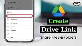 How To Create Google Drive Link to Share Files amp Folders  Google Drive Files Link Sharing [upl. by Pylle648]