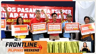 Threeday transport strike isasagawa mula April 29 hanggang May 1  Frontline Weekend [upl. by Anilecram]