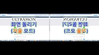UltraMon How to flip screen 화면 돌리기 프로그램거울 모드 [upl. by Kemble254]