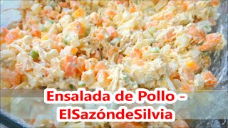 Ensalada de pollo  ElSazóndeSilvia [upl. by Micki56]