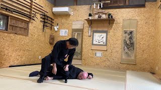 Furuta Koji sensei  Kumogakure ryu ninpo Soke Furuta dojo keiko 2024 [upl. by Atekin]