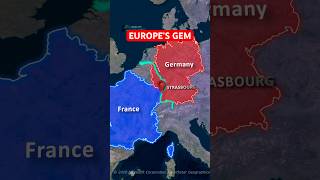 Europes Most Contested City 🇫🇷🇩🇪 shorts maps germany france history facts politics mapping [upl. by Lynna656]