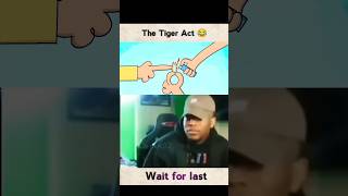 The Tiger Act 😂  likeshare amp subscribe  shorts cartoon troling funnyshorts memes laugh [upl. by Brawner]