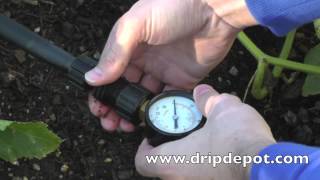 How To Use a Pressure Gauge in a Drip Irrigation System [upl. by Ahserb]