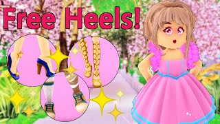 How To Get FREE Heels In Royale High  Royale High Free Accessories [upl. by Anialram]