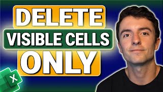 Delete Visible Cells and Filtered Rows in Excel Quickly [upl. by Ahseret818]