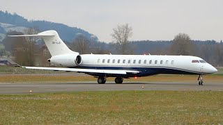 Power and Elegance Bombardier Global 7500 TakeOff from Bern [upl. by Turley]