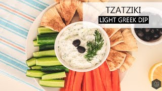 TZATZIKI  light and healthy greek dipping sauce recipe [upl. by Annawot]