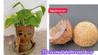 Coconut Shell Pen Stand Coconut Shell Crafts Ideas Coconut Shell ArtBest Out Of Waste Ideas [upl. by Mowbray195]