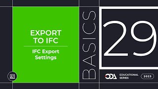 IFC Export Settings [upl. by Narf]