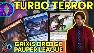 TURBO TERROR Grixis Dredge MTG Pauper Homebrew Gameplay [upl. by Naujed]