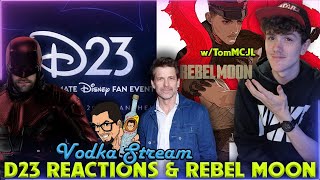 D23 LIVE PANEL REACTIONS Full Rebel Moon RRated SPOILER DISCUSSION  w Tom MCJL  Vodka Stream [upl. by Acinomed582]