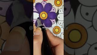 💜 Coloring purple flower  Coloreando flor púrpura 💜 mandalacoloring painting librocolorear [upl. by Gamaliel]