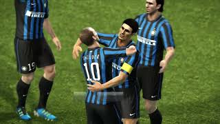 Real Madrid vs Inter Milan Nostalgia PES 2012 [upl. by Bohner]