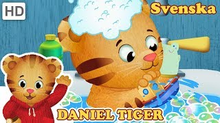 Daniel Tigers Kvarter 🛁 Badtid med Daniel  Videor för Barn [upl. by Faxan882]