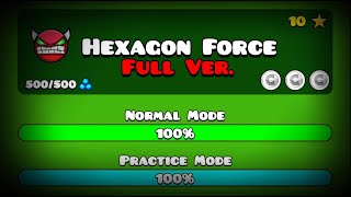 Making hexagon force full Geometry Dash geometrydash building decoration [upl. by Rollo]