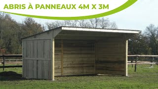 Abri à panneaux 4m x 3m [upl. by Enaxor]