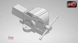 Vise Autodesk Inventor Tutorial [upl. by Atinas]