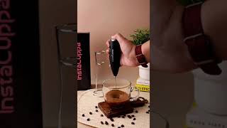 How To Make Cardamon Coffee At Home Using InstaCuppa Battery Operated Milk Frother [upl. by Simdars]