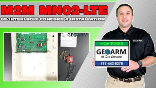 M2M MN02LTE Cellular Communicator GEInterlogix Concord 4 Installation [upl. by Notyalc]