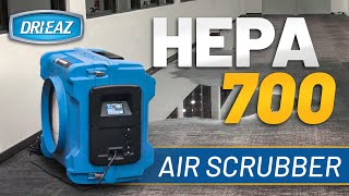 Quiet Powerful DriEaz HEPA 700 Commercial Air Scrubber [upl. by Endor15]