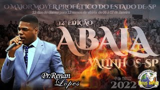 Pastor Renan Lopes  Abala Valinhos 2022 [upl. by Atsirk]