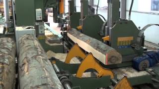 Hydraulic Log Carriage amp Log Bandsaw [upl. by Sandell319]