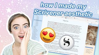 How to make your Scrivener AESTHETIC ✨ light academia transformation [upl. by Fellows]