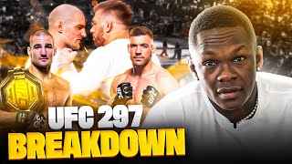 Israel Adesanya is Keeping A Close Eye On The Main Event  UFC 297 Breakdown amp Picks [upl. by Mateo]