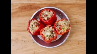 Stuffed Red Peppers Recipe [upl. by Sewell]