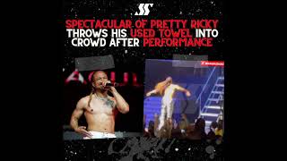 SPECTACULAR OF PRETTY RICKY THROWS TOWEL INTO CROWD AT MILLENNIUM TOUR shorts [upl. by Avelin]