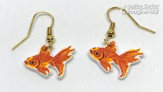 Shrink A Dink Goldfish Earrings [upl. by Olympie]