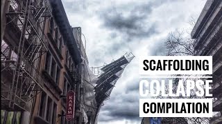 Scaffolding Collapse  Scaffold Falling Over Compilation [upl. by Notsirt]