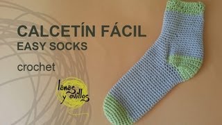 Tutorial Calcetines Crochet o Ganchillo Fácil [upl. by Gwen200]