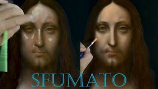 Painting DaVinci Technique Sfumato [upl. by Eeroc]