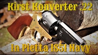 Kirst Konverter 22 conversion cylinder in a Pietta 1851 [upl. by Addiel]