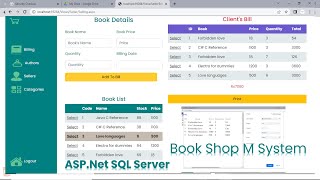 C Project Online Book Shop Using ASPNet and SQL Server [upl. by Bendix66]