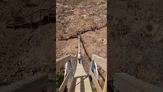 Crossing the Dizzying quotDevils Ravinequot Suspension Bridge shorts algarve adventure hiking [upl. by Benco]