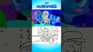 Animation Vs Animatics 💙✏️  Ella Baila Sola  Peso Pluma Cover by The Moonies 👑💃🏻 [upl. by Callery975]