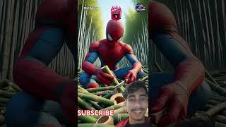 🥶😈 spiderman marvel funny batman superhero joker bamboo venom avengers global [upl. by Enida526]