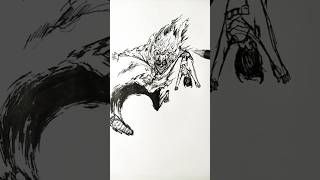 Speed drawing StickMan Dandadan 😳 shorts anime drawing [upl. by Hicks201]