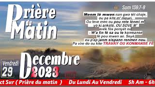 MALGRE TOUT OU PA KITEM MOURI SEIGNEUR  VEND 29 DEC 2023  PRIERE DU MATIN  FRERE BIGOT LUXONER [upl. by Cacie439]