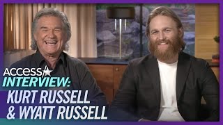 Kurt Russell amp Wyatt Russell On Their FUN Family Holiday Time [upl. by Boff]