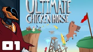 Lets Play Ultimate Chicken Horse  Multiplayer Gameplay Part 1  This Game Is Perfect [upl. by Ybreh]