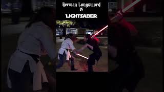 German Longsword meets Lightsaber Starwars shorts [upl. by Hovey815]