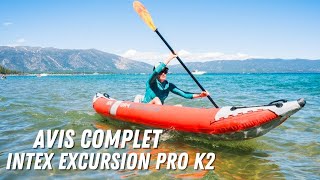 Kayak Intex Excursion Pro 2  Avis et Test complet [upl. by Silisav749]