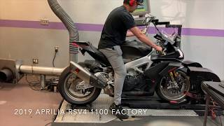 Aprilia RSV4 1100 Factory vs Ducati Panigale V4S Part 1 The Dyno [upl. by Adnilrev]