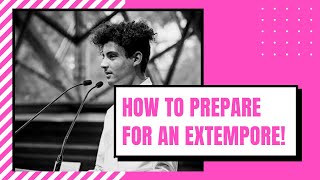 How to prepare for an extemporeonthespot speechtable topics speech [upl. by Rochelle]